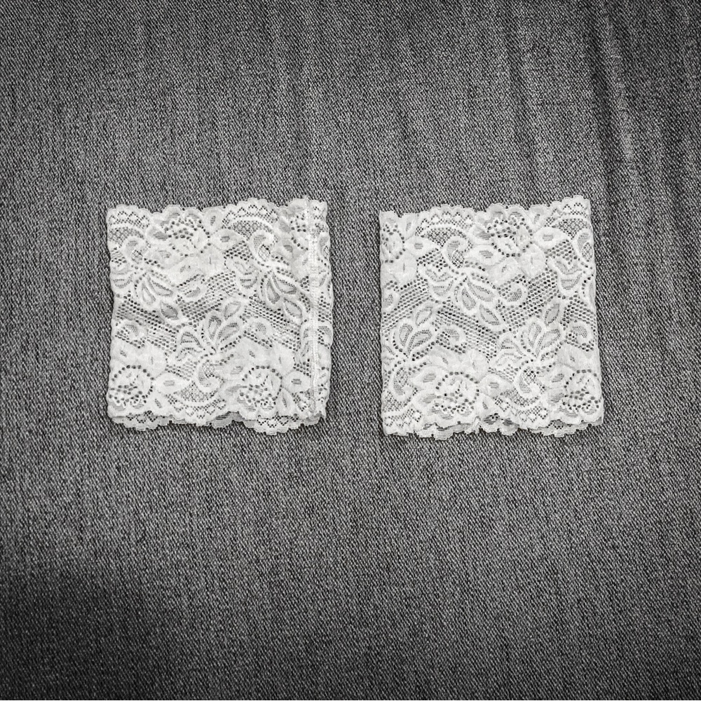 Elastic lace boot cuffs 👢
